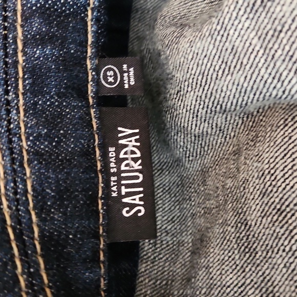 KATE SPADE SATURDAY BELTED JEAN JACKET W ZIPPER - Picture 8 of 12